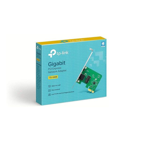 TP-LINK TG-3468, 32-bit Gigabit PCIe Network Interface Card, Realtek RTL8168B, 10/100/1000Mbps Auto-Negotiation RJ45 port, Auto MDI/MDIX 19098 фото