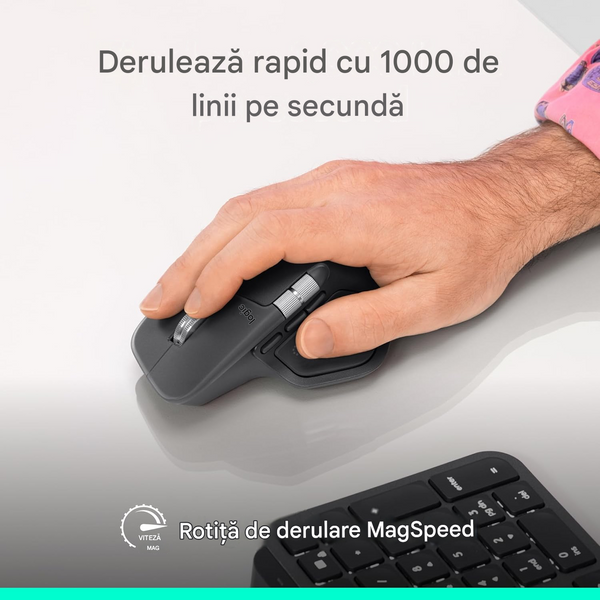 Logitech MX Master 4 for Business Wireless Mouse Graphite, 8000 dpi, 8 buttons, Wireless Logi Bolt USB-C receiver, Rechargeable Li-Po (650 mAh) battery, 910-007617 33571 DOXYTERRA.md фото