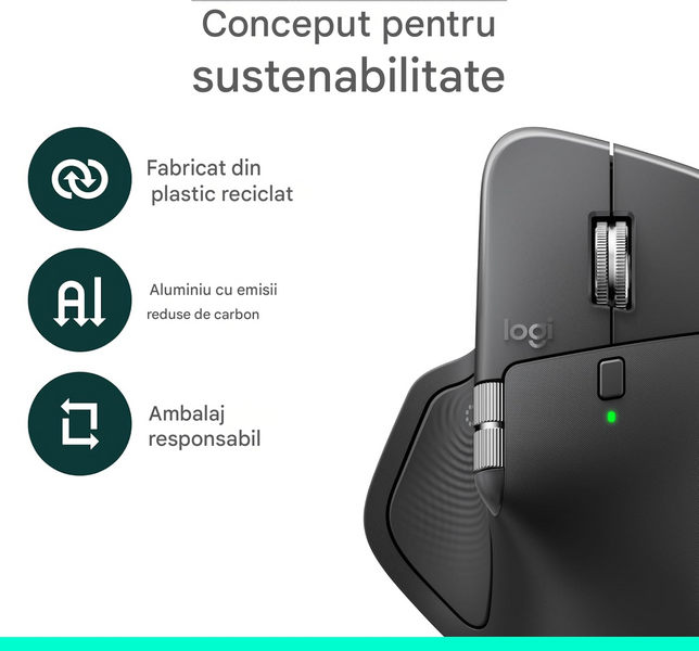 Logitech MX Master 4 for Business Wireless Mouse Graphite, 8000 dpi, 8 buttons, Wireless Logi Bolt USB-C receiver, Rechargeable Li-Po (650 mAh) battery, 910-007617 33571 DOXYTERRA.md фото