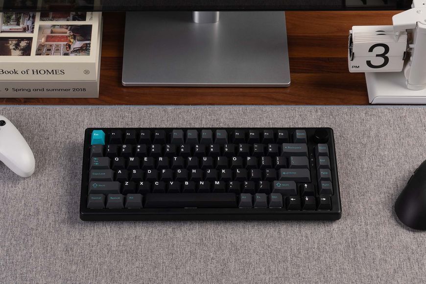 Tastatura mecanica Keychron J2 HE 8K Magnetic Switch Mechanical Keyboard ( KJ2HW-H1), Black, 75% layout, Knob, RGB Backlight, Keychron Ultra-fast Lime Magnetic Switch, Hot-Swap, 8K Polling Rate, Wired, USB Type-C, gamer 33509 DOXYTERRA.md foto