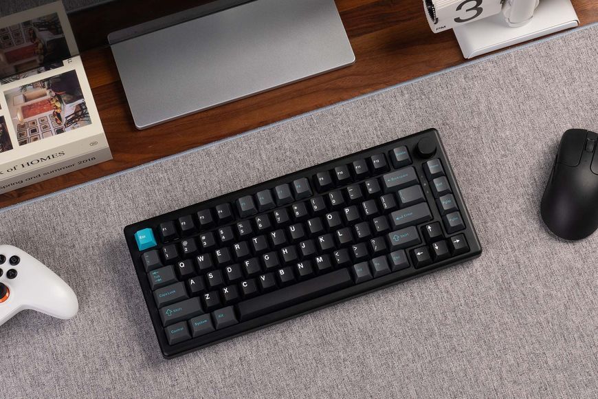 Tastatura mecanica Keychron J2 HE 8K Magnetic Switch Mechanical Keyboard ( KJ2HW-H1), Black, 75% layout, Knob, RGB Backlight, Keychron Ultra-fast Lime Magnetic Switch, Hot-Swap, 8K Polling Rate, Wired, USB Type-C, gamer 33509 DOXYTERRA.md foto