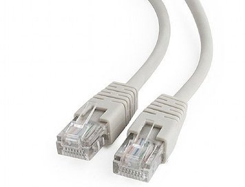 Патчкорд 0.25m FTP Patch Cord Gray Cablexpert Energenie PP22-0.25M Cat 5E, molded strain relief 50u plugs (Телекоммуникационный патчкорд с фольгированным экранированием, литые разъемы, золоченые контакты разъемов, 0.25 м) XMAS 30614 фото