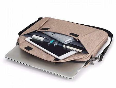 Dicota D31387 Slim Case EDGE Notebook Case 14"-15.6" Sandstone (geanta laptop/сумка для ноутбука) 24569 фото