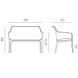 Диван двухместный Nardi NET BENCH TORTORA 40338.10.000 (Диван двухместный для для сада и террас) 26863 фото 2 DOXYTERRA.md