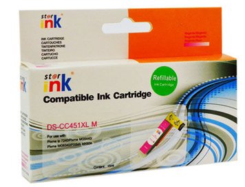 Impreso IMP-CLI451M Magenta XL Refillable Canon iP7240/MG5440/5540/6440/iX6840/MX924, w/chip (15ml) 20735 фото