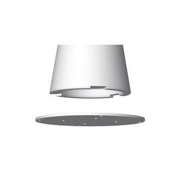LYXO Ground fixing plate for Tiffany leg H 110 Cm PS307-H0R110 (Balast din fier galvanizat, placa de fixare la sol pentru picior Lyxo Tiffany 110cm) 30077 DOXYTERRA.md foto