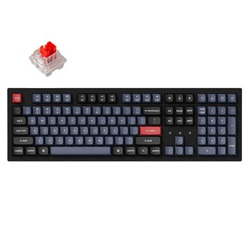 Клавиатура Keychron K10 Pro QMK/VIA Wireless Custom Mechanical Keyboard (K10P-H1) Black, Full Size layout, RGB Backlight, Keychron K pro Mechanical Red Switch, Hot-Swap, Bluetooth, USB Type-C, gamer (tastatura/клавиатура) 31596 фото