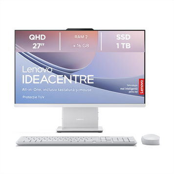 All-in-One PC Lenovo AIO IdeaCentre 3 27IRH9 Cloud Grey, 27 FHD (1920x1080) IPS 300nits Anti-glare, Intel Core 7 240H 2.5-5.2GHz, 32GB, 1TB SSD, Intel UHD Graph, 5.0MP Cam, Wireless KB&MS, No OS, Wi-Fi 6, 11ax 2x2 + BT5.2, 3W x2 HARMAN, No OS, F0HM012WRU 265729 DOXYTERRA.md foto