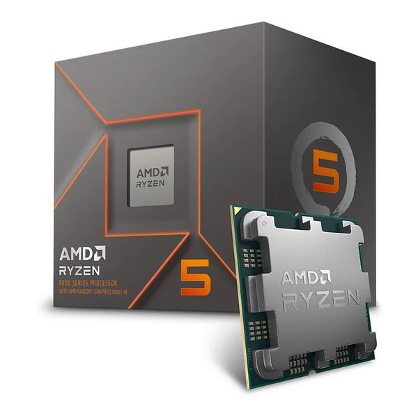 CPU AMD Ryzen 5 8600G 6-Core, 12 Threads, 4.3-5.0GHz, AMD Radeon 760M Graphics, 6MB L2 Cache, 16MB L3 Cache, AM5, Cooler, BOX (100-100001237BOX) 31926 фото