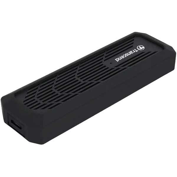 Внешний корпус для SSD M.2 SATA /NVMe SSD Enclosure Transcend CM10G USB3.1 (10GB/s) Type-C/A, Slim Durable Aluminum + Silicone Rubber Cover 33725 DOXYTERRA.md фото