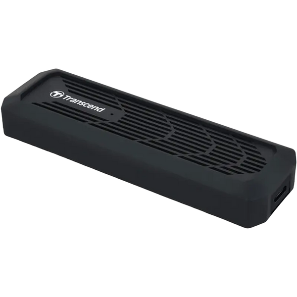 Внешний корпус для SSD M.2 SATA /NVMe SSD Enclosure Transcend CM10G USB3.1 (10GB/s) Type-C/A, Slim Durable Aluminum + Silicone Rubber Cover 33725 DOXYTERRA.md фото