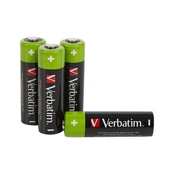 Verbatim AA Rechargeable Battery 2500mAh 4 Pack 49517 30241 foto