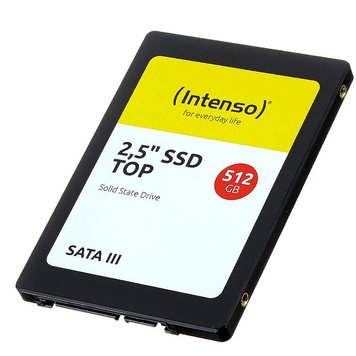 512GB SSD 2.5" Intenso Top (3812450), 7mm, Read 520MB/s, Write 500MB/s, SATA III 6.0 Gbps (solid state drive intern SSD) 27678 фото