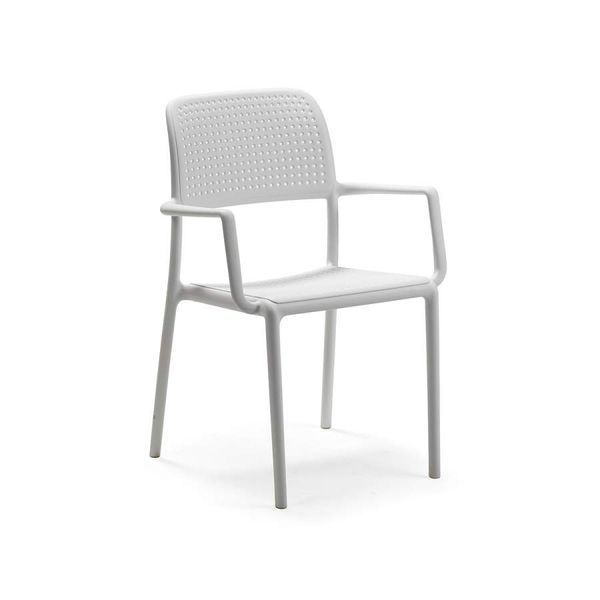 Set mobila de terasa masa Nardi LIBECCIO 160-220cm EXTENSIBLE + 8 fotolii Nardi BORA BIANCO 33364 DOXYTERRA.md foto