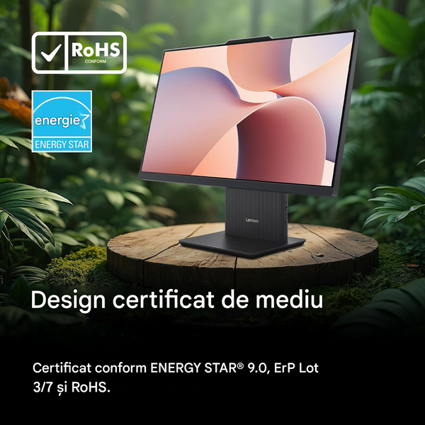 All-in-One PC Lenovo AIO IdeaCentre 3 24AKP10 Luna Grey, 23.8 FHD (1920x1080) IPS Anti-glare 250nits 100Hz, AMD Ryzen 5 220, 16GB, 512GB, AMD Radeon 740M Graphics, 5.0MP Camera, Wi-Fi 6, 11ax 2x2 + BT5.3, spks 3Wx2 HARMAN, wired KB&MS, No OS, F0JC001MRU 262909 DOXYTERRA.md foto