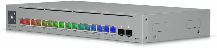 Ubiquiti Pro Max 16 PoE 180W (USW-PRO-MAX-16-POE), 16-Ports, 2 SFP+ 10G, 12 ports POE+ 1GbE, 4 ports PoE++ 2.5GbE, PoE Output 180W, 1.3" Touchscreen display, Non-Blocking Throughput: 42 Gbps, Switching Capacity: 84 Gbps, Rackmountable 33675 DOXYTERRA.md foto