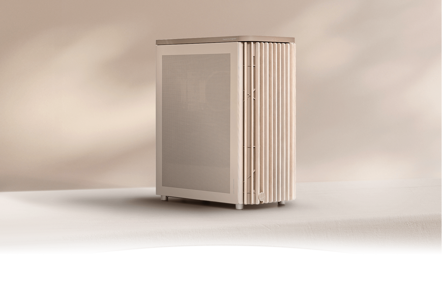 Carcasa Case ATX ASUS ProArt PA401 Wood Edition Beige - Mesh Panel no PSU, Mesh Panel Side, 2x160 mm Fans Front, 1x120 mm Fan Rear, 2xUSB 3.2 Gen1, USB 3.2 Gen2 Type C, Audio-out&Mic 33333 DOXYTERRA.md foto