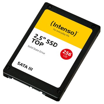 Внутрений высокоскоростной накопитель 256GB SSD 2.5" Intenso Top (3812440), 7mm, Read 520MB/s, Write 500MB/s, SATA III 6.0 Gbps (solid state drive intern SSD) 27677 фото