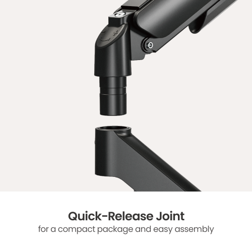 Suport pentru monitoare Brateck LDT97-C012 Gas Spring Monitor Arm for 1 monitor, Clamp/Grommet, 17"-32", Tilt Range +90&deg; ~ -90&deg;; Swivel Range +90&deg; ~ -90&deg;; Screeen Rotation 360&deg;, VESA: 75x75, 100x100, Arm Extend: 450mm, Weight Capacity per screen 9 Kg 33395 DOXYTERRA.md foto