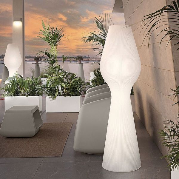 Уличный торшер светильник LYXO STRIPES LAMP 110 c уличной светодиодной трубкой T8 с проводом, 14 Вт, 6500K IP65, H 110Cm, LA360-1100X1+019CA12 (Уличный торшер со светодиодной подсветкой для улицы - проводной) 33447 DOXYTERRA.md фото