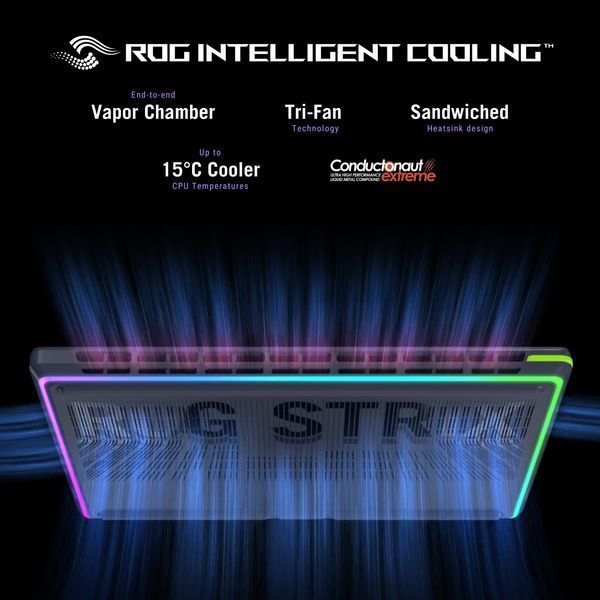 Laptop 18 ASUS ROG Strix G18 G815LR, Intel Core Ultra 9 275HX 2.7-5.4GHz/32GB DDR5/1TB PCIe 4.0 NVMe/GeForce RTX5070Ti 12GB GDDR7/WiFi 7 802.11be/BT5.4/2.5G LAN/HDMI/1080P Cam/Backlit RGB Keyb./18 ROG Nebula IPS 240Hz 3ms 500nits (2560x1600)/G815LR-S9085 32795 DOXYTERRA.md foto