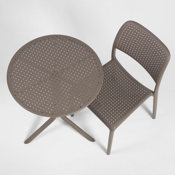 Set mobila de terasa masa Nardi STEP + 2 fotolii Nardi Bora Bistrot TORTORA 33366 DOXYTERRA.md foto