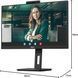 Monitor 23.8 AOC 24P3QW Black, IPS, 1920x1080 FHD, 75Hz, AdaptiveSync, 5ms, 250cd, D-Sub+HDMI+DP+USB, WebCAM, Speakers, Pivot 233814 фото 7 DOXYTERRA.md