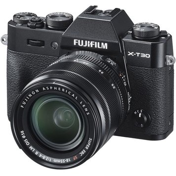 Fujifilm X-T30 black XF18-55mm Kit, Mirrorless Digital Camera Fujifilm X System 16619982 (Aparat fotografic) XMAS 27845 foto