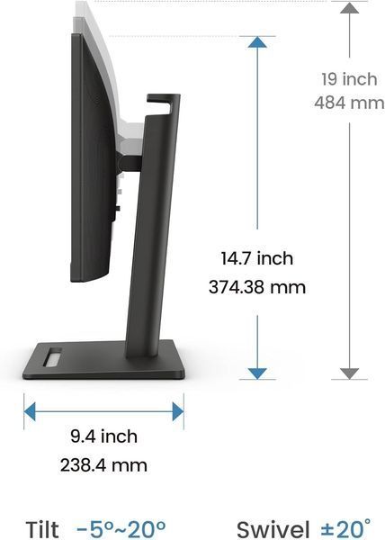 Monitor 23.8 BenQ GW2490T, Black, IPS, 1920x1080 FHD, 100Hz, 5ms, 250cd, CR1300:1, HDMI+DP, Speakers, Pivot 219860 DOXYTERRA.md foto