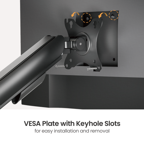 Крепление мониторов Brateck LDT97-C024 Gas Spring Dual Monitor Arm for 2 monitors, Clamp/Grommet, 17"-32", Tilt Range +90&deg; ~ -90&deg;; Swivel Range +90&deg; ~ -90&deg;; Screeen Rotation 360&deg;, VESA: 75x75, 100x100, Arm Extend: 450mm, Weight Capacity per screen 9 Kg 33396 DOXYTERRA.md фото