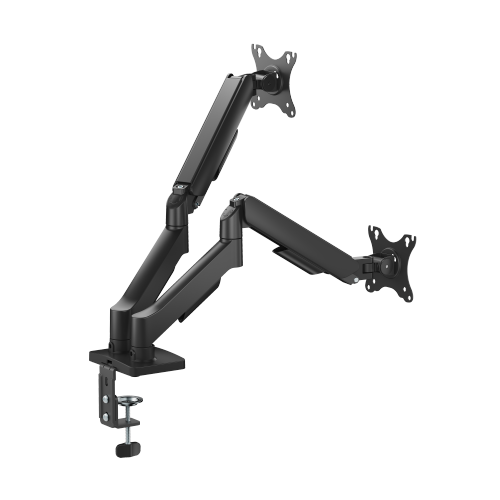 Крепление мониторов Brateck LDT97-C024 Gas Spring Dual Monitor Arm for 2 monitors, Clamp/Grommet, 17"-32", Tilt Range +90&deg; ~ -90&deg;; Swivel Range +90&deg; ~ -90&deg;; Screeen Rotation 360&deg;, VESA: 75x75, 100x100, Arm Extend: 450mm, Weight Capacity per screen 9 Kg 33396 DOXYTERRA.md фото