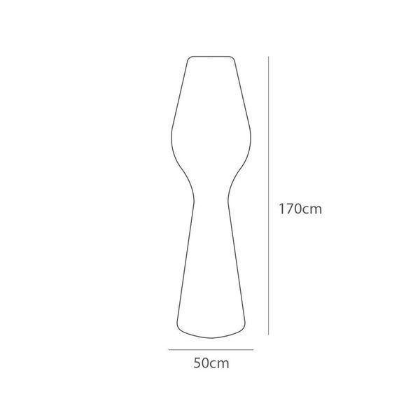 Lampa de podea de exterior LYXO STRIPES LAMP 170 inclus cu tub LED T8 exterior cu fir 22W 6.500K IP65, H 170Cm, LA360-1700X1+019CA17 (Lampa de podea de exterior cu iluminare LED - cu fir) 33448 DOXYTERRA.md foto