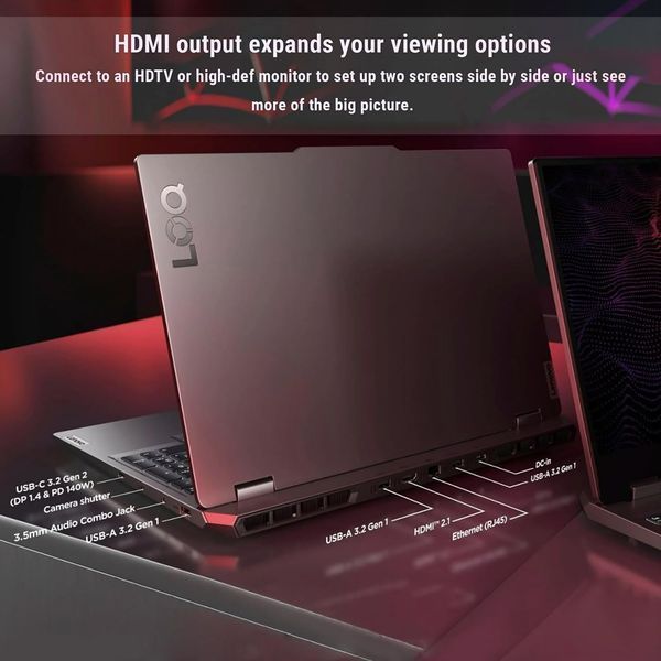 Laptop Lenovo 15.6 LOQ 15IRX10 Luna Grey Intel Core i7-13645HX, 16Gb, 512Gb, GeForce RTX 5050 8Gb, 15.6 IPS FHD (1920x1080) 144Hz Non-glare HDMI, Gbit Ethernet, 802.11ax, USB-C, USB 3.2, 5MP Webcam, No OS, Illum Keyb, 83JE0189RK 250501 DOXYTERRA.md foto