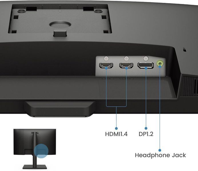 Monitor 23.8 BenQ GW2490T, Black, IPS, 1920x1080 FHD, 100Hz, 5ms, 250cd, CR1300:1, HDMI+DP, Speakers, Pivot 219860 DOXYTERRA.md foto