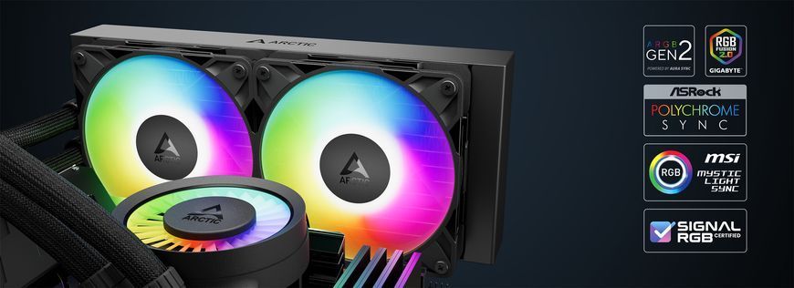 Кулер для процессора Arctic Liquid Freezer III Pro 280 A-RGB Multi Compatible All-In-One CPU Water Cooler, Intel 1851/1700 AMD AM5/AM4, VRM Fan A-RGB: 400&ndash;2500rpm, Pump: 800&ndash;2800rpm, 2x140mm P14 Pro A-RGB Fan 400&ndash;2500rpm, Airflow 110 cfm/186 ACFRE00183A 33266 DOXYTERRA.md фото