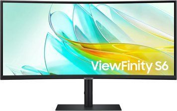 Monitor 34 SAMSUNG ViewFinity S6 S65UC Black, VA-Curved, 3440x1440 WQHD, 100Hz, 5ms, MegaDCR, 350cd, LAN, HDMI+DP+TypeC 247998 DOXYTERRA.md foto