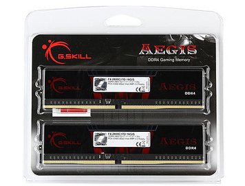 32GB DDR4 Dual-Channel Kit G.SKILL Aegis F4-3200C16D-32GIS 32GB (2x16GB) DDR4 PC4-25600 3200MHz CL16, Retail (memorie/память) 26104 фото