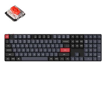 Клавиатура Keychron K5 Pro QMK/VIA Wireless Custom Mechanical Keyboard (K5P-H1) Black, Ultra-slim, Full Size layout, RGB Backlight, Gateron Low-Profile 2.0 Mechanical Red Switch, Hot-Swap, Bluetooth, USB Type-C, gamer (tastatura/клавиатура) 31600 фото