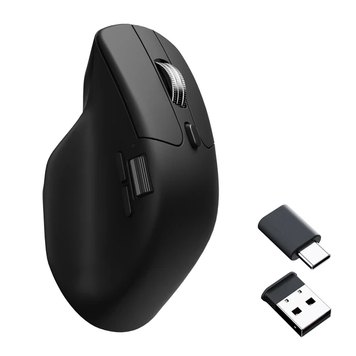 Mouse Keychron M6 Wireless Mouse (M6S-A72), DPI Range 100-12000, 300 IPS, Sensor PixArt 3311, Polling Rate 1000 Hz 2.4 GHz/Wired mode & 125Hz Bluetooth mode, Battery 600 mAh, USB Type-C, Black 33514 DOXYTERRA.md foto