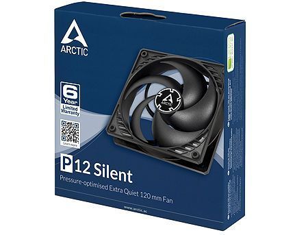 Ventilator Case/CPU FAN Arctic P12 Silent, 120x120x25 mm, 3-pin, 1050rpm, Noise 0.08 Sone (@ 1050 RPM), 24.1 CFM (40.95 m3/h) ACFAN00130A 26753 DOXYTERRA.md foto