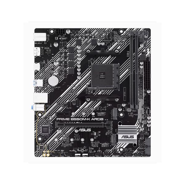 Placa de baza ASUS PRIME B550M-K ARGB AMD B550, AM4, Dual DDR4 5100MHz, PCI-E 4.0/3.0 x16, Display Port 1.4/HDMI 2.1, USB 3.2, SATA RAID 6Gb/s, 2xM.2 x4 Socket, M.2 support PCIe 4.0 x4, SB 8-Ch., GigabitLAN, Aura Sync RGB Lighting 32123 foto