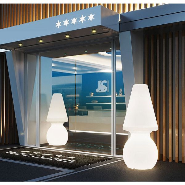 Lampa de podea de exterior LYXO MY BIG LIGHT LAMP cu tub LED T8 14W 6500K inclus, IP65, H 142Cm, LA340-1420X1+019CA16 (Lampa de podea de exterior cu iluminare LED - cu fir) 33449 DOXYTERRA.md foto
