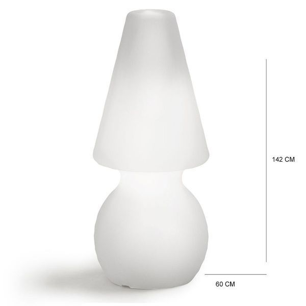 Lampa de podea de exterior LYXO MY BIG LIGHT LAMP cu tub LED T8 14W 6500K inclus, IP65, H 142Cm, LA340-1420X1+019CA16 (Lampa de podea de exterior cu iluminare LED - cu fir) 33449 DOXYTERRA.md foto