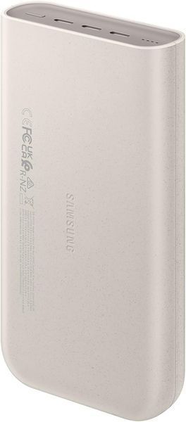 Power Bank Samsung 20,000 mAh Battery Pack (45W Super Fast Charging 2.0), Beige, 3 x USB-C, EB-P4520XUEGEU 33678 DOXYTERRA.md foto