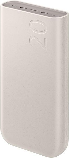 Power Bank Samsung 20,000 mAh Battery Pack (45W Super Fast Charging 2.0), Beige, 3 x USB-C, EB-P4520XUEGEU 33678 DOXYTERRA.md foto
