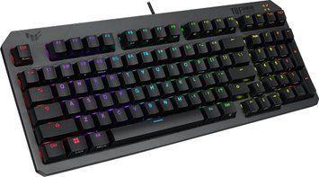 Gaming Keyboard Asus TUF Gaming K3 GEN II, Optical-mechanical RGB switches, Aluminum frame, USB passthrough, Aura Sync compatibility, USB, EN/UA, Black 90MP0390-BKMA00 238111 DOXYTERRA.md фото