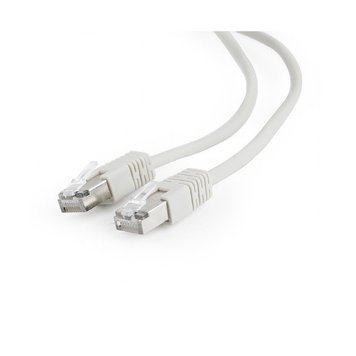 1m FTP Patch Cord Gray PP22-1M, Cat.5E, Cablexpert, molded strain relief 50u" plugs 31607 фото