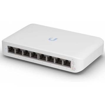 Ubiquiti UniFi Switch USW-Lite-8-POE, 8-Port Gigabit RJ45, 4xPoE+ IEEE 802.3af/at , 52W POE supply, Non-Blocking Throughput: 8 Gbps 29548 фото