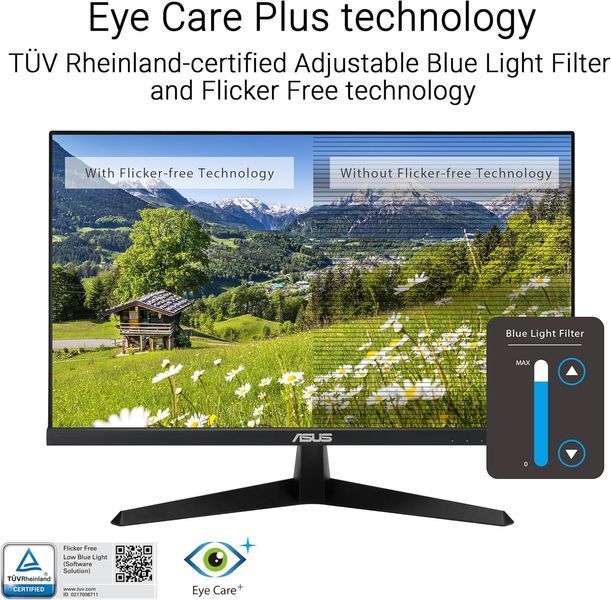 Монитор 23.8 ASUS VY249HGR Black, IPS, 1920x1080 FHD, 120Hz, Adaptive-Sync, 1msMPRT, 250cd, CR1500:1, D-Sub+HDMI 248585 DOXYTERRA.md фото