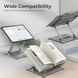Suport pliabil pentru laptop din aluminiu LumiVida LV-AR-15 Foldable Stepless Adjustment Aluminum Laptop Riser for 11"-15" Laptops & Tablets, Weight Capacity 5Kg 33414 foto 6 DOXYTERRA.md